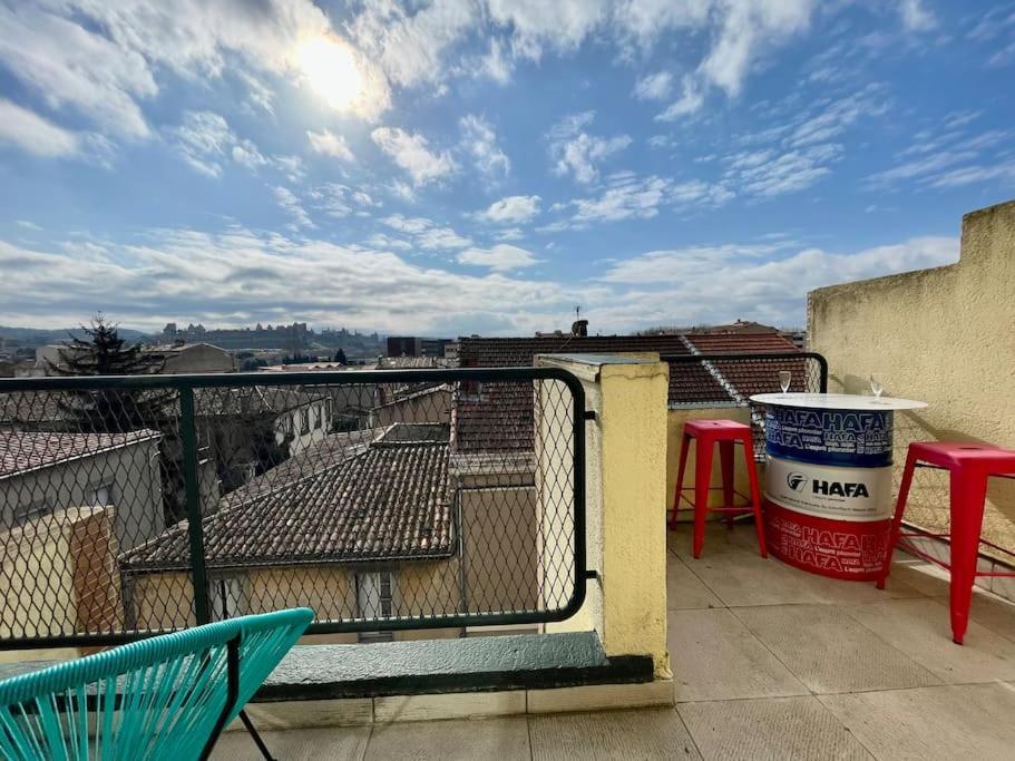 Duplex 70M2 - Vue Cite Medievale - Parking Gratuit Carcassonne Extérieur photo